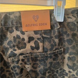 Aelfric Eden leopard print jeans (size 34)